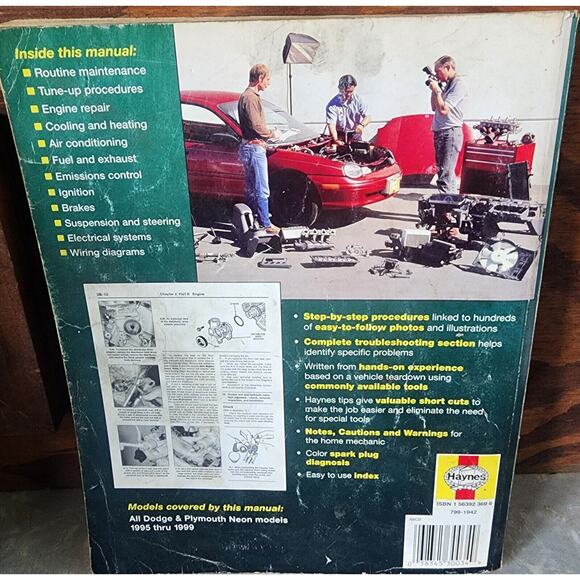 Haynes 30034 Dodge & Plymouth Neon 1995 - 1999 - Repair Manual - USED - Picture 6 of 10